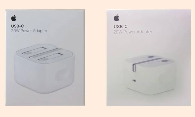 نوع چاپ و رنگ تصویر بر روی جعبه شارژر اپل