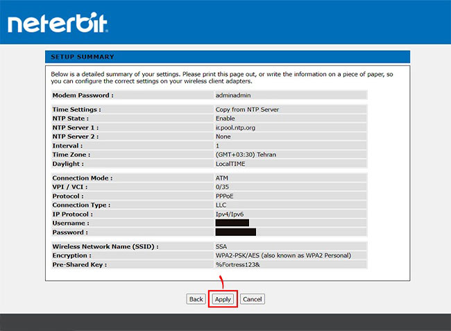 طریقه-تنظیم-مودم-Neterbit-از-Setup-Wizard-(8)