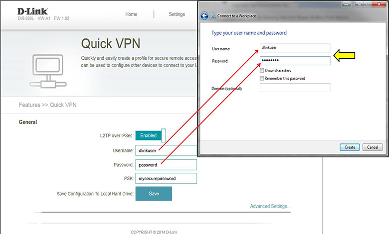 تنظیم VPN روی مودم دی لینک (3)