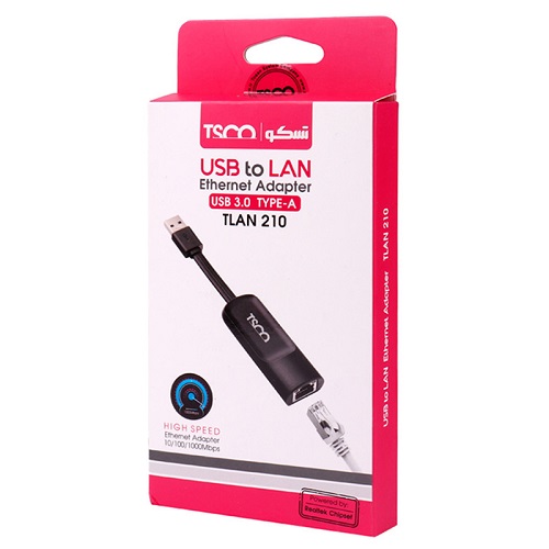 مشخصات مبدل USB به LAN تسکو مدل TLAN 210
