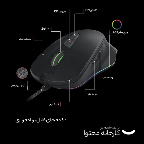 خرید ماوس گیمینگ تسکو مدل GM 788